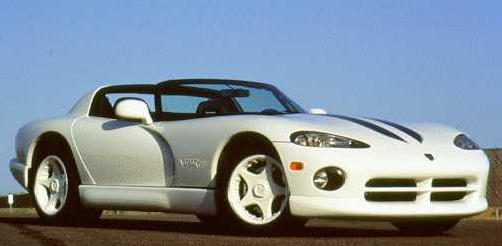 1996 White Viper w/ Blue LeMans Striping